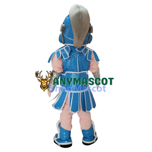 Light Blue Spartan Trojan Knight Sparty Mascot Costume