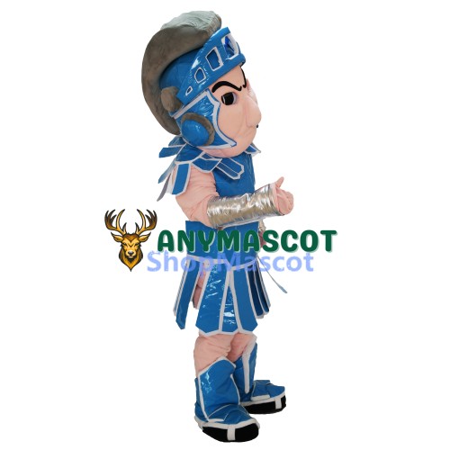 Light Blue Spartan Trojan Knight Sparty Mascot Costume