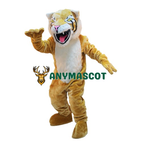 Cute Fierce Wildcat Mascot Costume