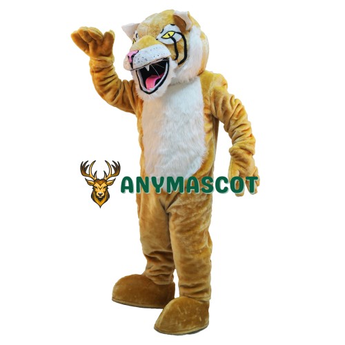 Cute Fierce Wildcat Mascot Costume