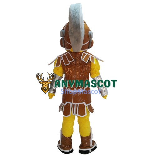 Brown & Yellow Spartan Trojan Knight Sparty Mascot Costume