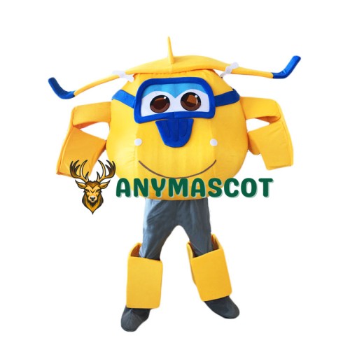 Super Wings Cartoon Donnie Mascot Costume
