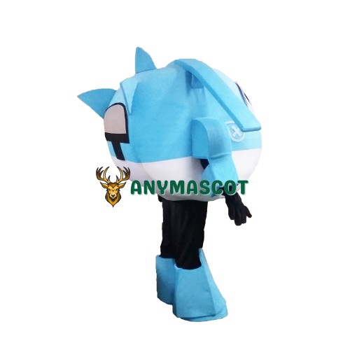 Super Wings Cartoon Light Blue  Jerome Mascot Costume