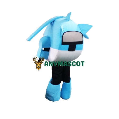 Super Wings Cartoon Light Blue  Jerome Mascot Costume