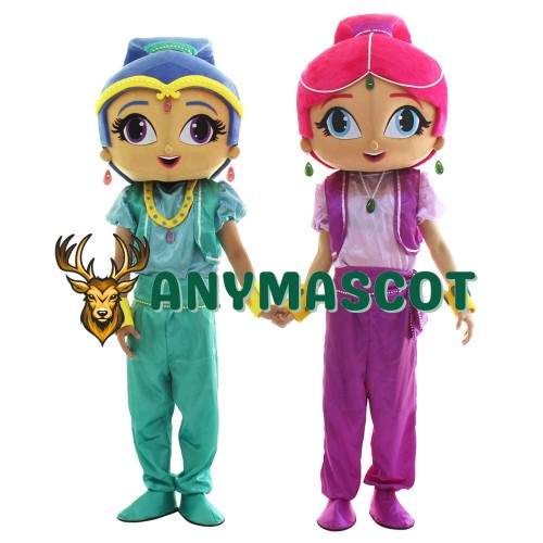 Shimmer and Shine Mascot Costume for Halloween