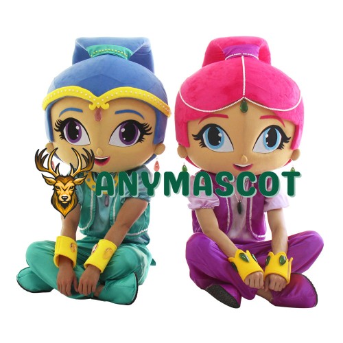 Shimmer and Shine Mascot Costume for Halloween