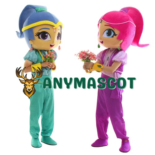 Shimmer and Shine Mascot Costume for Halloween