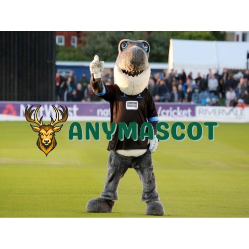 Sussex Cricket Gray Shark Mascot Costume