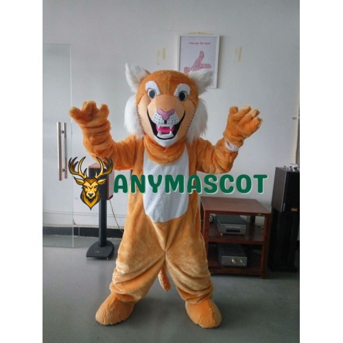 Grey Tan Wildcat Bobcat Mascot Costume