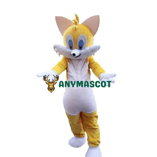 Yellow Cat Mascot Costume