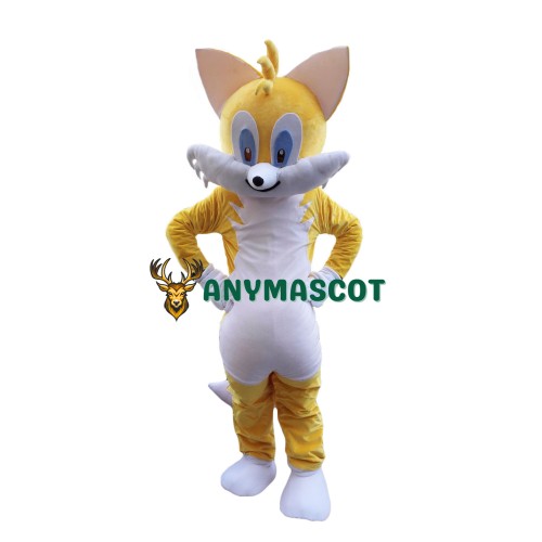Yellow Cat Mascot Costume