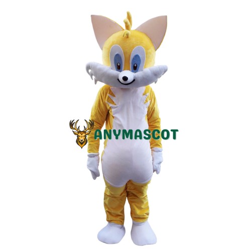 Yellow Cat Mascot Costume