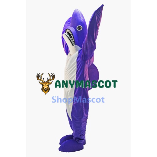 Purple Shark Lightweight Mascot Costume