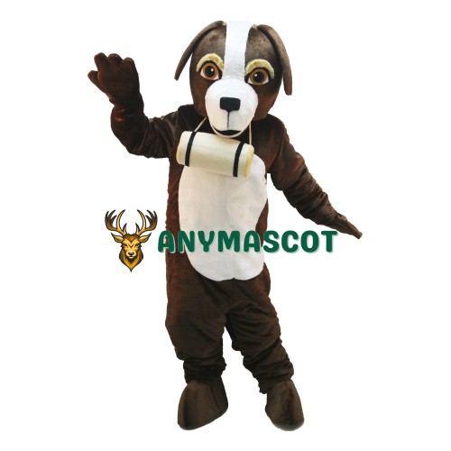 Cute St. Bernard Dog Mascot Costume