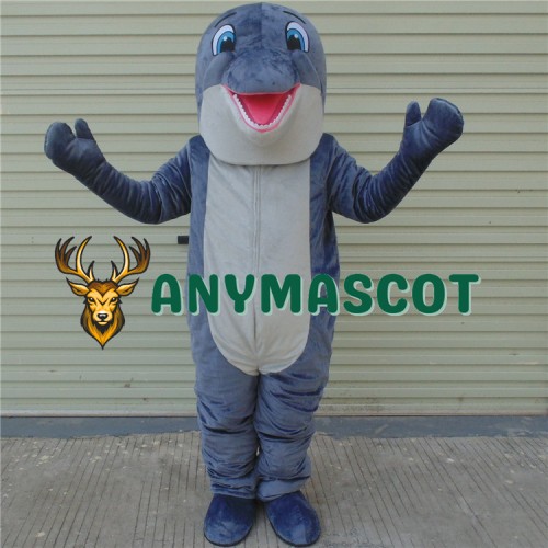 Happy Dolphin Mascot Costume