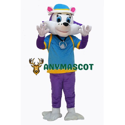 Cute Purle Paw Patrol Dog Mascot Costume on Clearance