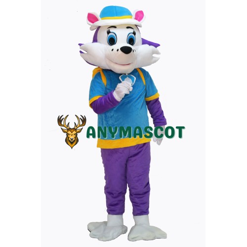 Cute Purle Paw Patrol Dog Mascot Costume on Clearance