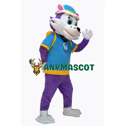 Cute Purle Paw Patrol Dog Mascot Costume on Clearance
