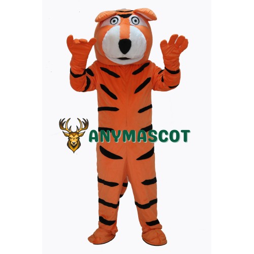 Cute Orange Tiger Mascot Costume on Clearance