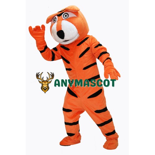 Cute Orange Tiger Mascot Costume on Clearance