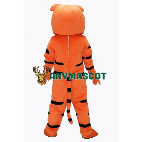 Cute Orange Tiger Mascot Costume on Clearance