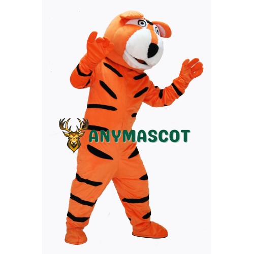 Cute Orange Tiger Mascot Costume on Clearance