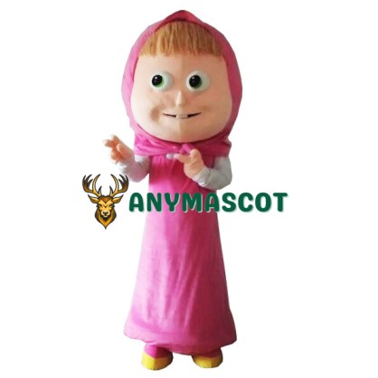 The Girls of Costume Masha Girl Ursa Grizzly Mascot Costume