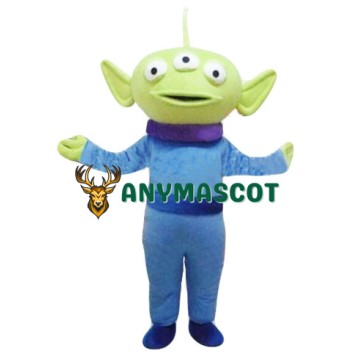 Extraterrestrial Alien Three Eyes Demon Mascot Costume