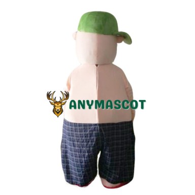 Badass Bad Man Cartoon Baddie Mascot Costume