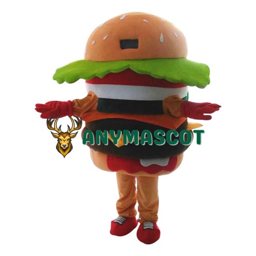 Hamburger Mascot Costume Advertising Restaurant Costume