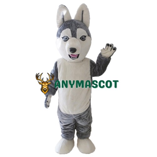 Animal Costume Dog Siberian Husky Mascot Costume for Adult