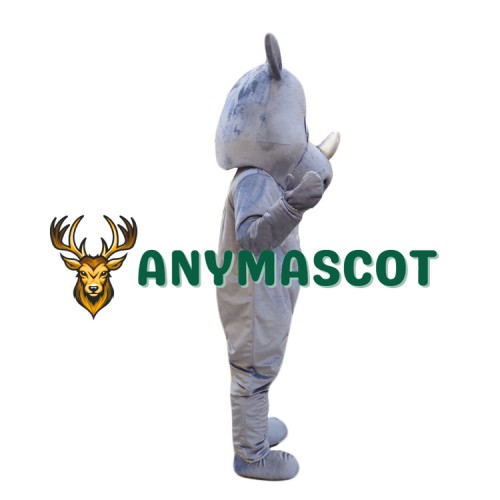 Cute Animal Gray Hippo Mascot Costume for Adult