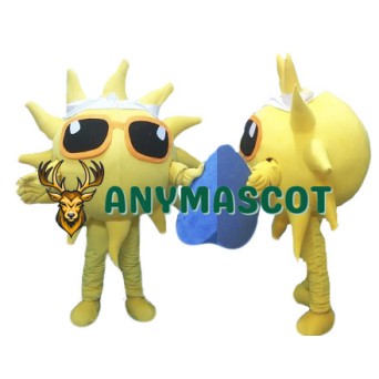 Glasses Sun Mascot Costume Sunshine Costume for Adult