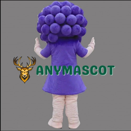 Purple Grape Mascot Costume Vegetable Costume for Adult