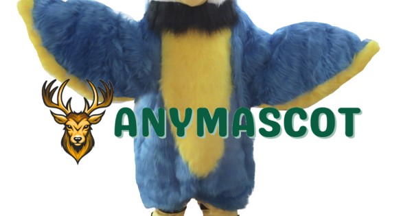 Blue Cute Parrot Mascot Costume Bird Costume for Adult