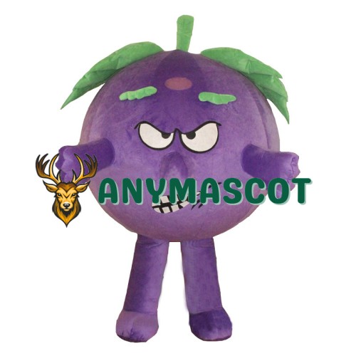 A Grape Mascot Costume Baddy Vegetable Costume for Adult