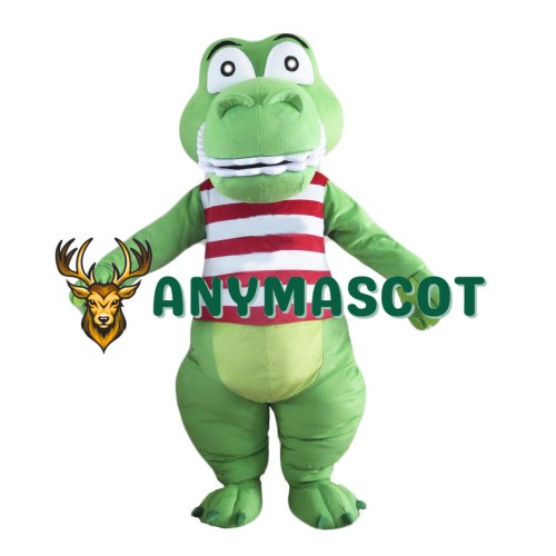 Green Cute Crocodile Mascot Costume Alligator Costume for Adult