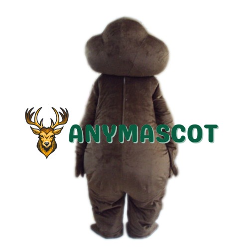 Short Fur Brown Mole Mouse Mascot Costume