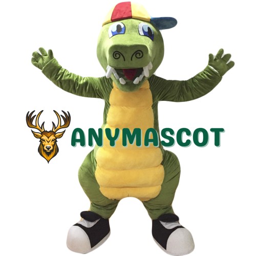 Green Crocodile Mascot Costume Alligator Costume for Adult