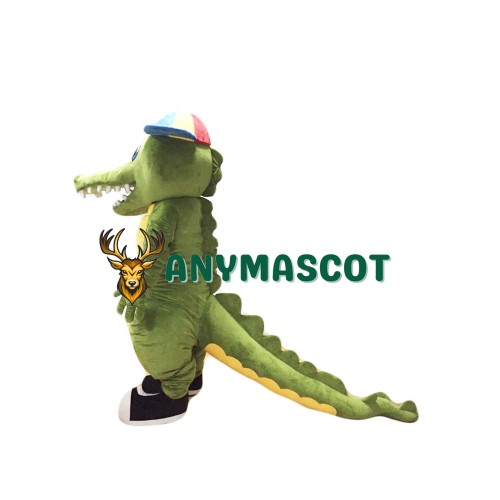 Green Crocodile Mascot Costume Alligator Costume for Adult