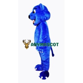 Blue Leopard Cute Panther Mascot Costume