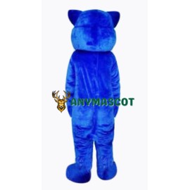 Blue Leopard Cute Panther Mascot Costume
