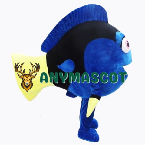 Beautiful Blue Fish Mascot Costume