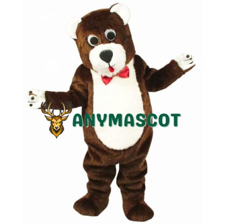 Grentle Brown Teddy Bear Mascot Costume Animal Costume
