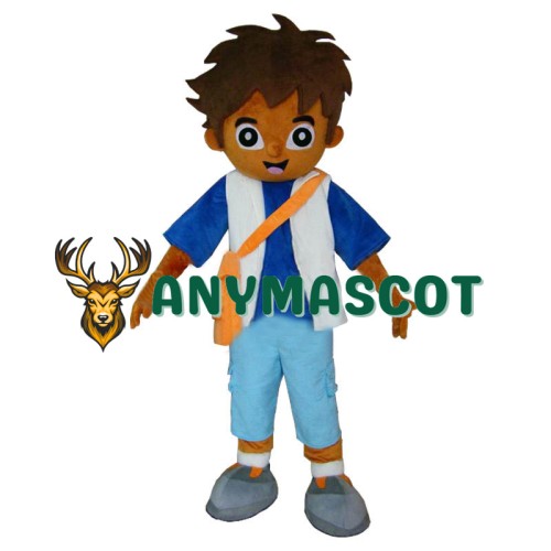 Adult Explorer Boy Diego Mascot Costume