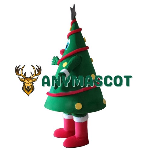 Green Christmas Tree Mascot Costume