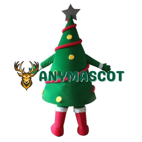 Green Christmas Tree Mascot Costume