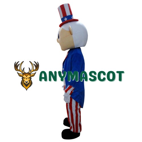 American Old Man Magician Mascot Costume