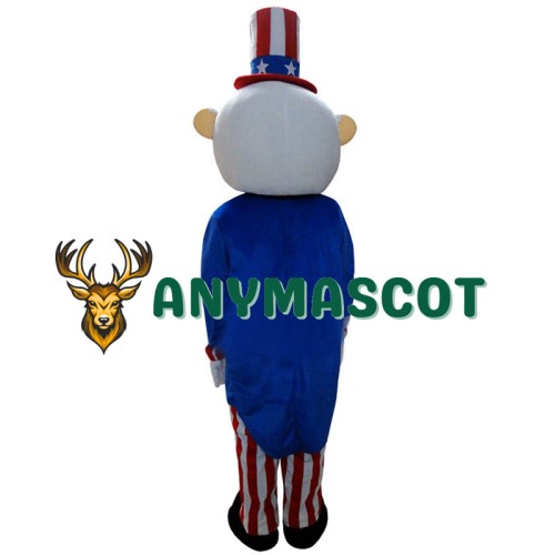 American Old Man Magician Mascot Costume