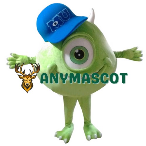 Mike Wazowski Mascot Costume From Monsters University Fancy Dress